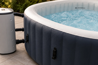 Spa de massage à bulles d'hydrothérapie avec fonction de chauffage 1500W, relaxation du corps et récupération musculaire, accessoires complets inclus