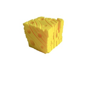 Puzzle 3D a forma di cubo di formaggio, 4,8 cm, blocchi di costruzione in plastica mobili per bambini dai 5 ai 7 anni, unisex, giocattolo fai da te - Product Image 4