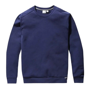 OEM Luxury <b>Men's</b> Winter Crewneck Sweatshirt Polyester Cotton French Terry Fleece Regular Fit Drop Shoulder Solid Lined Custom - Product Image 1