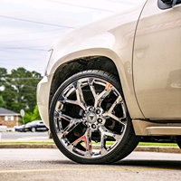 Jantes de style flocon de neige chromées 6x139.7 20 22 24 26 pouces Roues forgées pour Chevy Silverado Suburban Tahoe Z71 Gmc Sieer