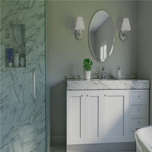 Meuble Salle De Bain đồ nội thất thời trang hiện đại Gương tủ phòng tắm Vanity Combo đồ nội thất hiện đại Bath Vanity - Product Image 4