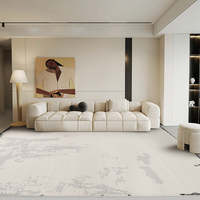 Langlebiger PP Wasserdichter Wilton Niedrigflor-Teppich Moderner Leichter Abstrakter Rutschfester Weicher Bestseller für Schlafzimmer 160x230cm