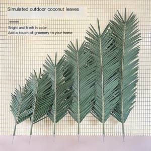 Usine Faux Coconut Géant Intérieur Extérieur Décoration Grand Faux Dattier <span class=keywords><strong>Palmier</strong></span> Branches Feuilles Pas Cher Feuilles <span class=keywords><strong>De</strong></span> <span class=keywords><strong>Palmier</strong></span> Artificielles - Product Image 1