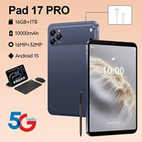 Tablet Pad 17 Pro Profesional Educativa con Android, Pantalla HD de 10.1 Pulgadas, 16GB+1TB de Memoria, USB Tipo C