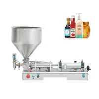 Machine de remplissage semi-automatique horizontale manuelle de 1000 ml pour crème, gel, pâte, shampoing et savon liquide