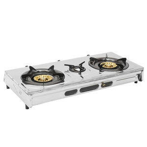 Cuisinière à gaz à 3 brûleurs haute efficacité en acier inoxydable GPL/gaz naturel, plaque de cuisson domestique pour cuisine - Product Image 1