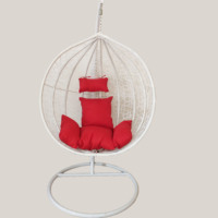 Chaise à bascule en rotin, balançoire de jardin, œuf suspendu en osier, pliable