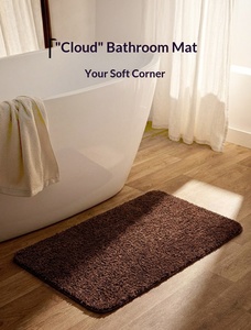 Alfombra de Baño Wuerdu Simple de Color Sólido, Antibacteriana, Absorbente, Antideslizante, de Microfibra de Poliéster, Alfombra para Puerta, Nuevo Estilo 2025 - Product Image 2