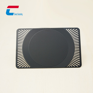 Khắc thép không gỉ NFC kim loại thẻ ntag216 ID thẻ trống Đen NFC kim loại nhôm kinh doanh thành viên thẻ với chip - Product Image 4