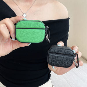 Étui Simple en Cuir PU à Motif Litchi pour Écouteurs sans Fil Apple Airpods 3 <span class=keywords><strong>Pro</strong></span> 2, <span class=keywords><strong>Coque</strong></span> de Boîtier de Charge pour Airpods 4 - Product Image 6