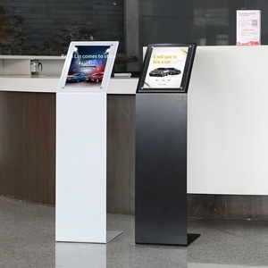 Présentoir de sol mobile en acrylique pour stand d'exposition automobile, support d'affichage pour prix de <span class=keywords><strong>voiture</strong></span> et panneaux d'informations, format A3/A4 - Product Image 1