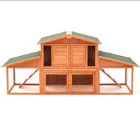 Maison pour animaux de compagnie en bois moderne, luxueuse, personnalisée, imperméable, solide, pour lapins
