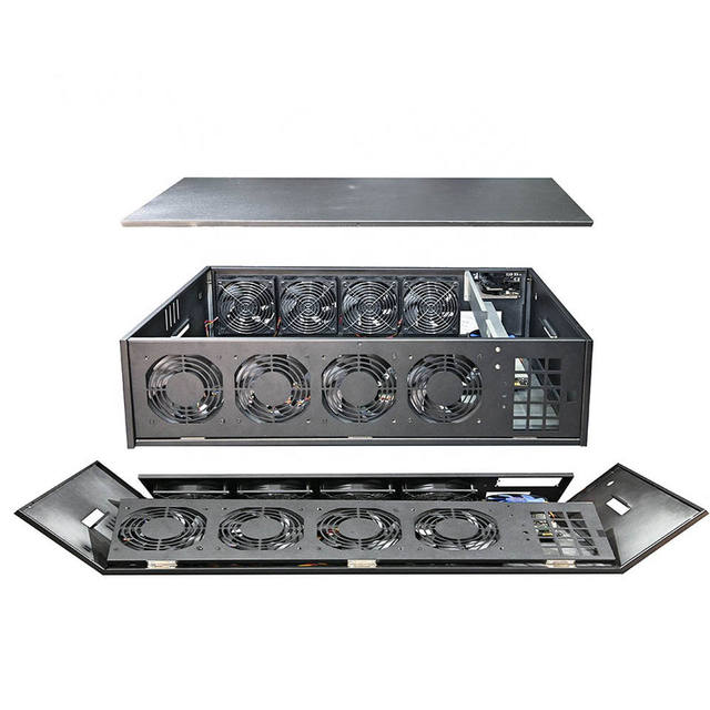 Foldable Case B75F Server Container Chassis Machine Rackmount Case Silent Gpu Server High Efficiency Gpu Chassis 8 Graphic Card