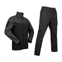 Nouvelle tenue de chasse tactique : uniforme noir, chemise et pantalon de combat