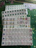 Jeu de tuiles de Mahjong Original Golf Masters gravées Augusta Diamond Chang, sur le thème du golf américain, avec boîte en carton, sac et tapis