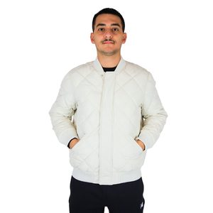 Veste Richmond X pour homme, crème, matelassée, coupe bomber, vêtement décontracté - Product Image 1