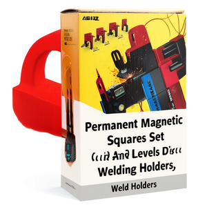 Ensemble d'équerres magnétiques permanents TTAKE, règles et niveaux pour supports de soudage avec pulvérisation électrostatique, fabriqué en Italie - Product Image 2