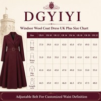 Женское шерстяное пальто Custom Windsor UK Heavyweight, двубортное, цвета Муди Берри, с поясом, А-силуэт, большие размеры UK 8-22, Vestido