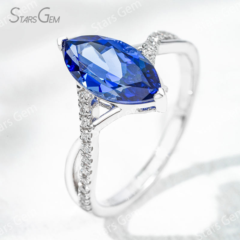 White Gold-Sapphire