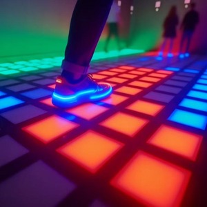 Jeu <span class=keywords><strong>de</strong></span> grille interactif avec lumières sensorielles et dalles <span class=keywords><strong>de</strong></span> sol en acier inoxydable, jeu <span class=keywords><strong>de</strong></span> sol lumineux à détection <span class=keywords><strong>de</strong></span> mouvement par les <span class=keywords><strong>pieds</strong></span> - Product Image 3