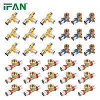 Raccord de plomberie IFAN ASTM F1281 OEM en laiton pour tuyau d'eau, raccords PEX