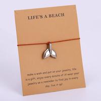 Bracelet de charme d'été pour la plage, l'océan, la sirène, les coquillages, les étoiles de mer, les dollars de sable, les poulpes, les hippocampes, les bébés baleines, les queues de requin, les poissons, la plage océanique