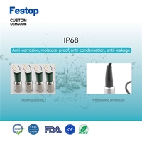Sonde de niveau d'eau submersible hydrostatique en acier inoxydable étanche IP68, 4-20 mA, instruments de mesure