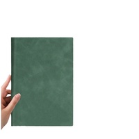 Cuaderno Simple A5 de 100 Hojas, Bonito Cuaderno Universitario Grande con Cubierta de Cuero, Encuadernación Térmica Impresa