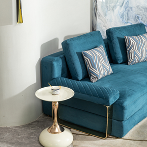 Mesa de <span class=keywords><strong>consola</strong></span> moderna de <span class=keywords><strong>metal</strong></span> blanco multiusos para sala de estar, apartamento, Hotel, comedor, dormitorio, muebles para el hogar - Product Image 5