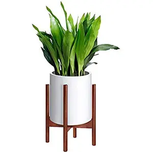 Étagère à fleurs et plantes en bois massif dans le salon ou sur le balcon, support pour pots <span class=keywords><strong>de</strong></span> fleurs pour le salon - Product Image 1