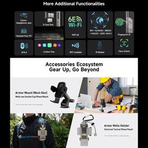 <span class=keywords><strong>Ulefone</strong></span> IP68โปรเจ็คเตอร์34 <span class=keywords><strong>Pro</strong></span>/IP69K โทรศัพท์แอนดรอยด์<span class=keywords><strong>15</strong></span> MediaTek dimensity 7300 OCTA core 66W NFC OTG 5g - Product Image 5