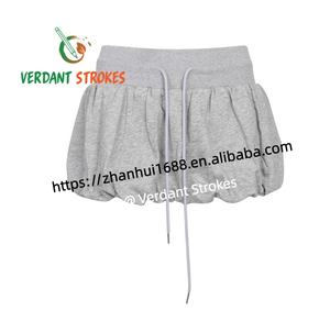 Verdant Strokes Personnalisation modulaire Ensembles <span class=keywords><strong>de</strong></span> sport courts pour femmes Tricots d'hiver pour femmes Pantalons courts - Product Image 2