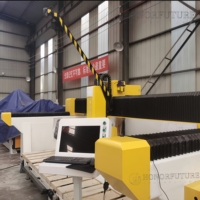 Máquina de Corte y Fresado CNC de Alta Precisión de 5 Ejes para Piedra de Granito y Mármol, Sierra de Puente de 3200*2000 mm, Precio de Mayoreo, Herramientas CNC