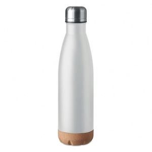 Bouteille isotherme en acier inoxydable personnalisable avec logo, double paroi sous vide, base en liège, portable, pour activités de plein air, sport, fitness, bureau, cadeau - Product Image 4