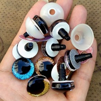Yeux en plastique scintillants de sécurité pour artisanat DIY, jouets en peluche au crochet, amigurumi, poupée de mode, jouet gonflable, pupille décentrée
