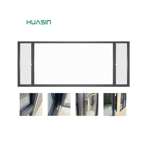 Fábrica de Fabricación de <span class=keywords><strong>Ventanas</strong></span> de Aluminio Blancas Resistentes a Huracanes, Estándar Canadiense 2025, Vidrio Grande, Personalizadas al por Mayor de Huasin - Product Image 5