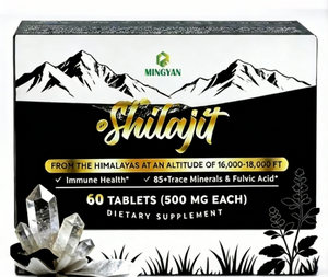 Comprimés de Shilajit de l'Himalaya OEM/ODM de notre usine, 500 mg, 85+ Oligo-éléments et Acide Fulvique pour le Soutien Immunitaire et l'Énergie des Adultes - Product Image 1