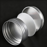Boîte en aluminium 100g, étui à blush, pot de crème, pot à parfum, boîte à thé, boîte à bonbons de mariage en forme de lingot d'or, boîte cosmétique en aluminium 2oz