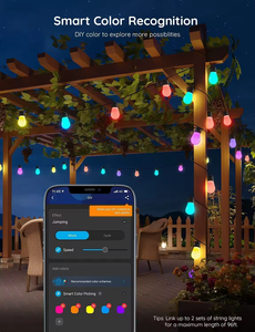 Tùy chỉnh chiều dài RGB + W giáng sinh bên ứng dụng điều khiển chuỗi ánh sáng đầy màu sắc bóng chuỗi ánh sáng với IP65 đánh giá - Product Image 6