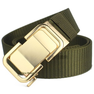 Cinturón táctico informal que combina con todo para hombre, nuevo automático para jóvenes para hebilla, piel de vaca con aleación de cuero nuevo y nailon de lona - Product Image 4