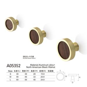 Tiradores multicolores de aluminio para puertas de armarios y tiradores de cajones de grado de lujo - Product Image 1