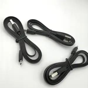 CABLETOLINK Black color Flat Micro usb 2.0 data transfer power charge cable