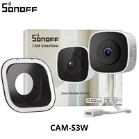 Kamera Jendela Pintar SONOFF CAM-S3W CAM GlassView 2K 2.4G/5GHz Wi-Fi dengan Visi Malam Berwarna, Deteksi Gerakan & Manusia, Keamanan Rumah