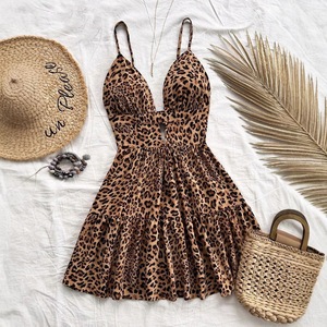 Hot Selling Summer Beach Vacation Comfortable Casual Sexy Women's <b>Suspender</b> <b>Dress</b> - Product Image 4