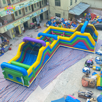 Parcours d'obstacles gonflable pour adultes de haute qualité, en PVC, écologique, grand modèle, nouveau design, provenant du château de parc d'attractions
