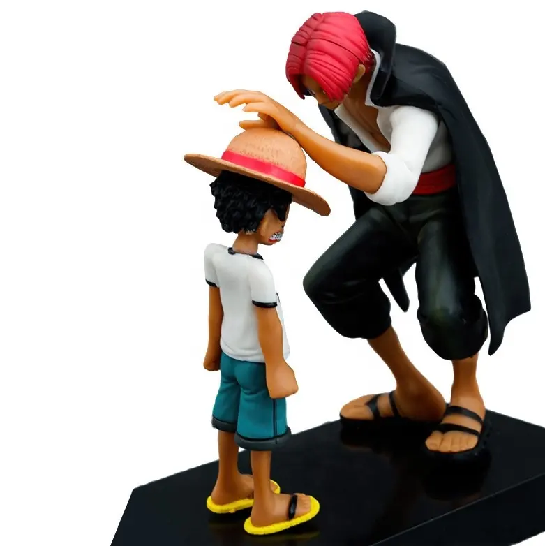 Hot Sale Fine Workmanship Custom Logo Collectable Toys Custom Pvc Action Figure One Pieced Series Luffy And Shanks