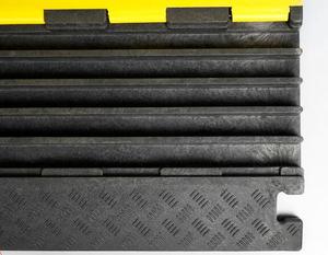 Veste jaune en PVC pour l'extérieur, protecteur de cordon en caoutchouc croisé, couvercle d'extension de fil de <span class=keywords><strong>rampe</strong></span>, ralentisseurs de trafic - Product Image 3