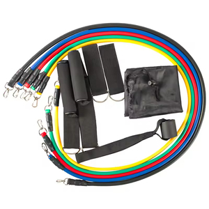 Bandes de résistance de forme physique ensemble bandes d'entraînement avec poignées sac de rangement de sangles de <span class=keywords><strong>cheville</strong></span> d'<span class=keywords><strong>ancrage</strong></span> de porte pour l'entraînement musculaire - Product Image 5