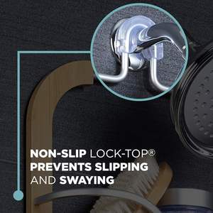 Penyimpanan Organizer kamar mandi bambu Caddy Shower gantung dengan nampan sabun Caddy buatan khusus 2 rak Shower Caddy rak gantung - Product Image 3