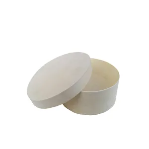 Boîte alimentaire ronde <span class=keywords><strong>en</strong></span> <span class=keywords><strong>bois</strong></span>, étui <span class=keywords><strong>en</strong></span> contreplaqué avec couvercle, mini boîte <span class=keywords><strong>de</strong></span> rangement <span class=keywords><strong>en</strong></span> <span class=keywords><strong>bois</strong></span> pour bonbons, bijoux, enfants, kit d'artisanat - Product Image 1